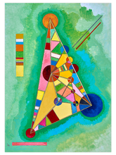 Kandinsky Variegation In The Triangle - Art Print